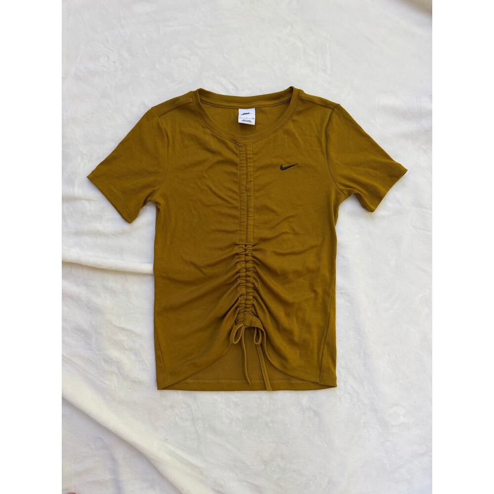 Nike Cinched Mustard Yellow Top